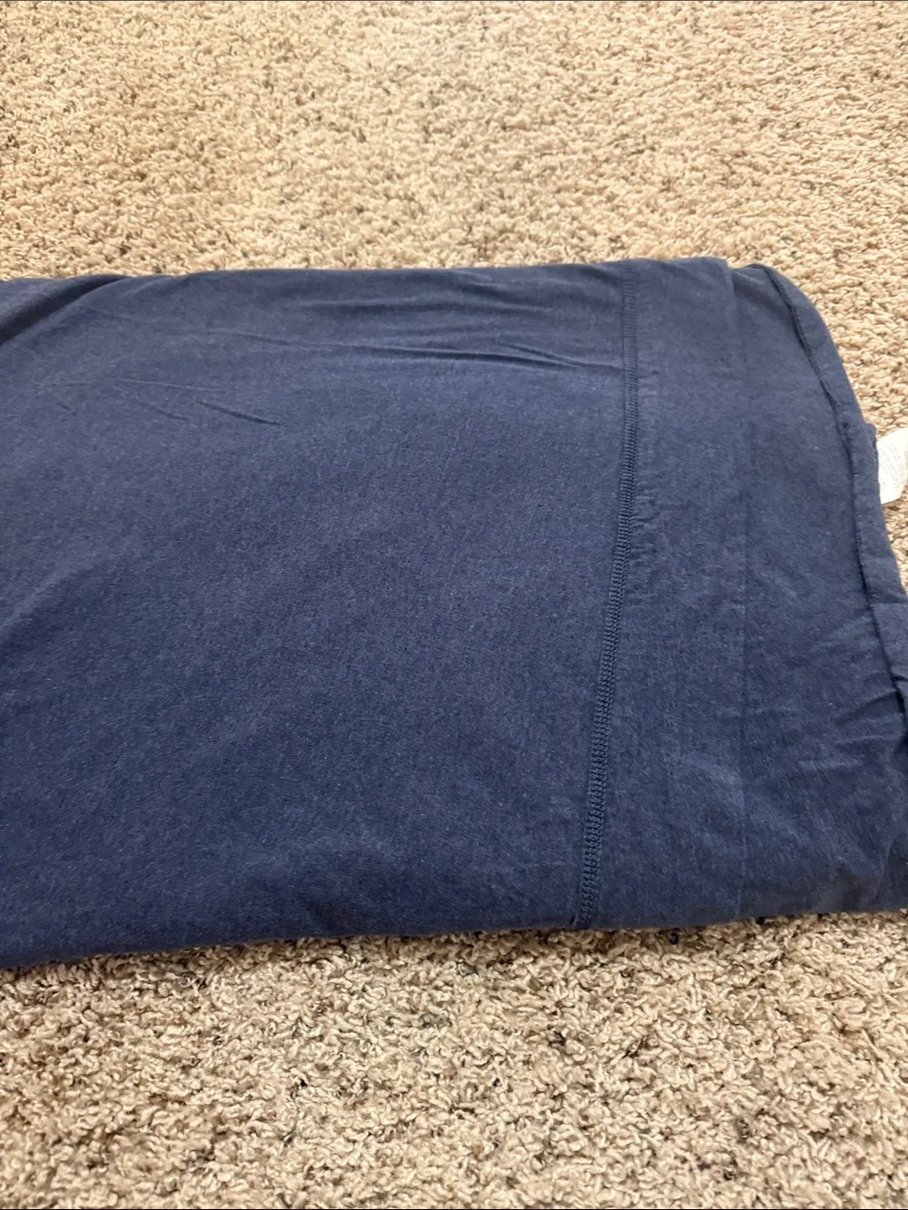 Pottery Barn Teen favorite Tee sheets - jersey material - heathered navy twin xl